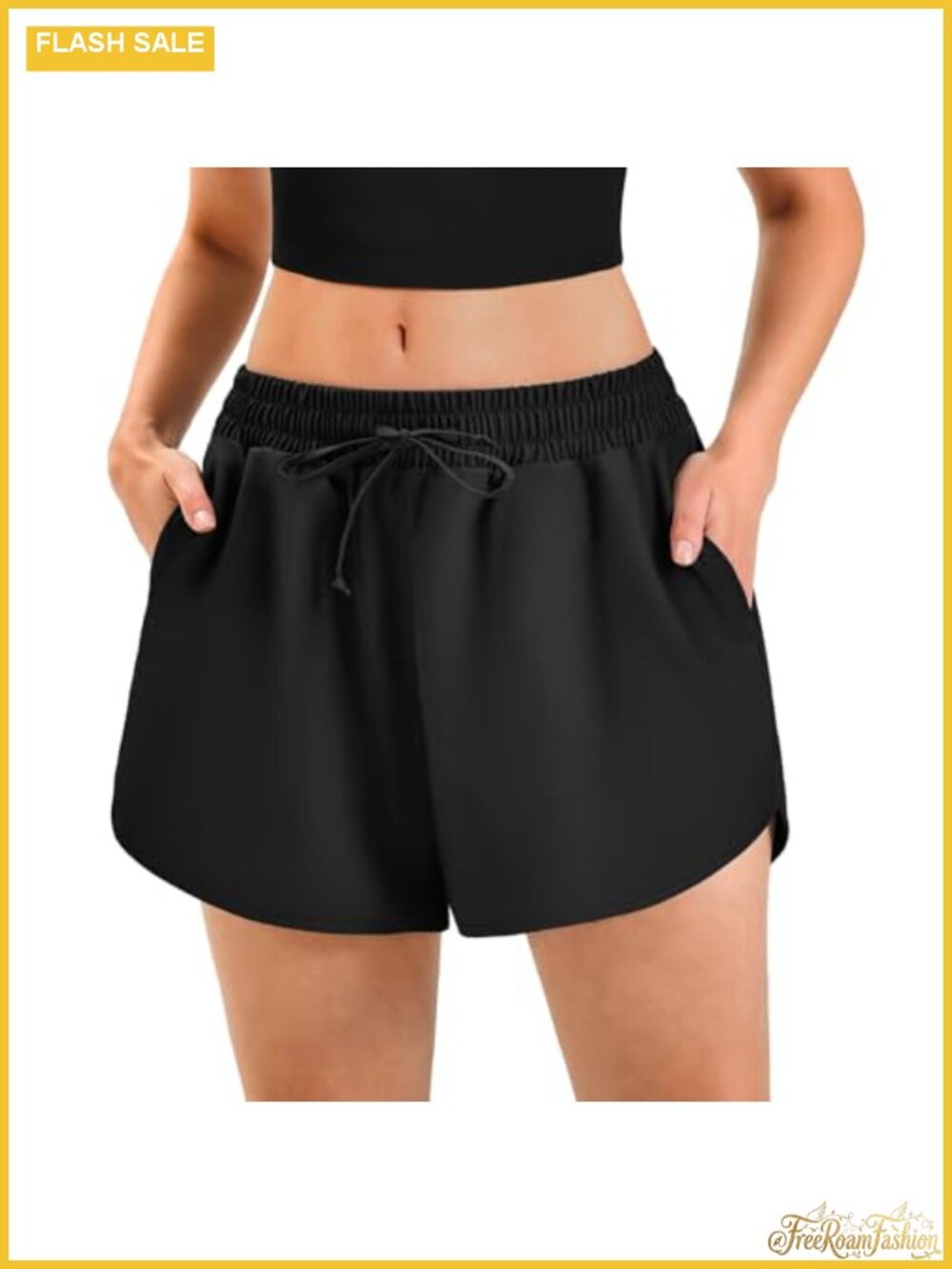 High Waisted Dolphin Hem Athletic Shorts with Pockets 2.5" Quick Dry